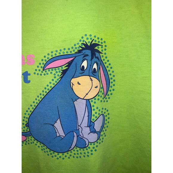 Womens Vintage Eeyore Shirt Disney Winnie The Pooh TV Show Graphic Tee Cartoon L - Picture 4 of 11